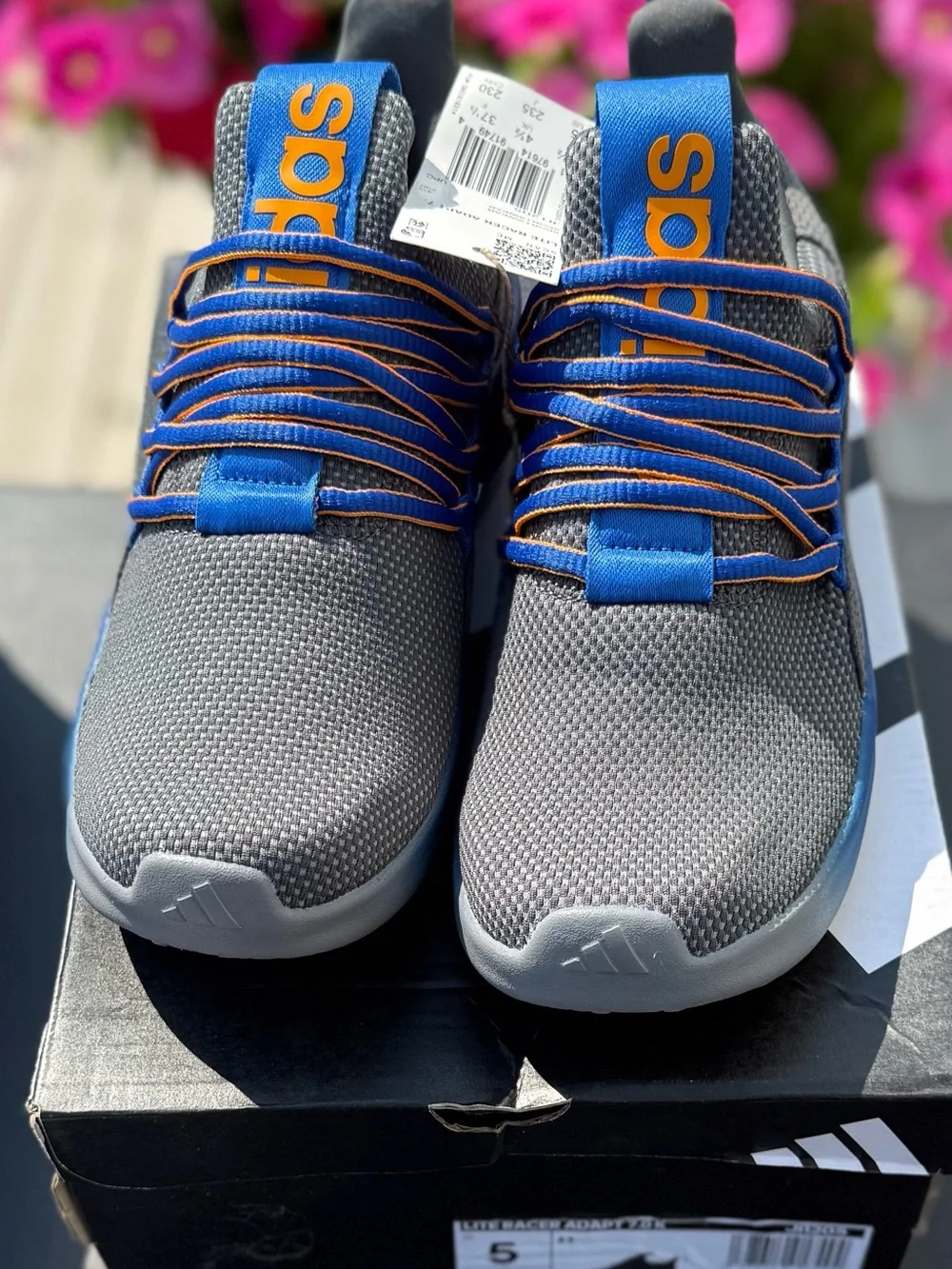 New ADIDAS adidas kids Lite Racer Adapt 7.0 Shoes Sneakers Size 5